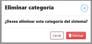Cuadro de confirmación